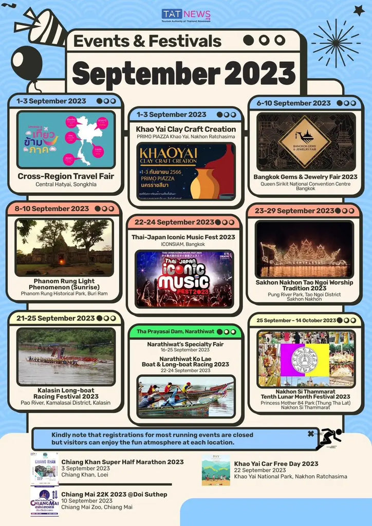 Festivals and Events in Thailand in September.